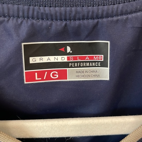 Grand Slam men’s V neck Pullover blue Windbreaker jacket sweater size large - Picture 2 of 6